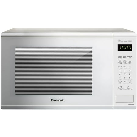 Panasonic Genius Sensor 1.3-Cu. Ft. 1100W Countertop Microwave Oven in White