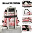 thumbnail image 4 of Flamingo Flowers Floral Leaves Travel Laptop Backpack Casual Daypack Lightweight Bookbag Compartment for Business, 4 of 7