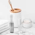 thumbnail image 3 of Dispensador portátil de jabón espumoso de plástico de 2 piezas con boquillas de 60 ml para lavado facial y corporal, tamaño de viaje, para artículos de tocador y cuidado de la piel, 3 of 8
