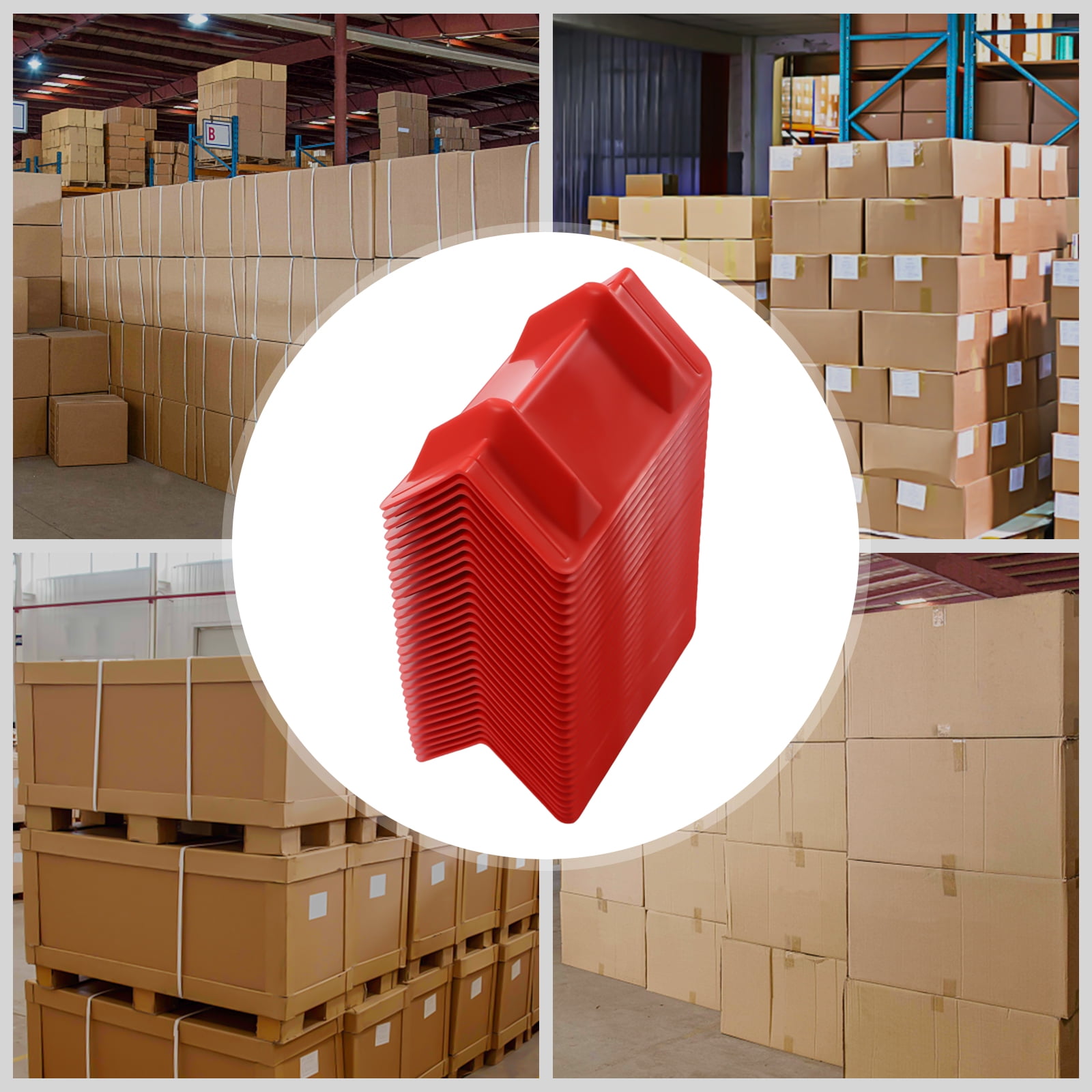 Red 30-Pack Corner Protector, Edge Protectors Flatbed, Protects Cargo Edges