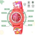 thumbnail image 2 of Relojes para niños impermeables con dibujos animados en 3D y alarma: los mejores regalos de juguetes para niñas de 3 a 10 años, 2 of 2