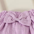 thumbnail image 6 of Gunia Baby Girl Outfit Set Bowknot Prints Romper Bodysuits Skirts Headbands Sweet 0-3 Months, 6 of 7