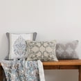 thumbnail image 3 of Levtex Home - Rome - Decorative Pillow (12 x 24in.) - Embroidered Medallions - Orange, Teal, Red and Blue, 3 of 3