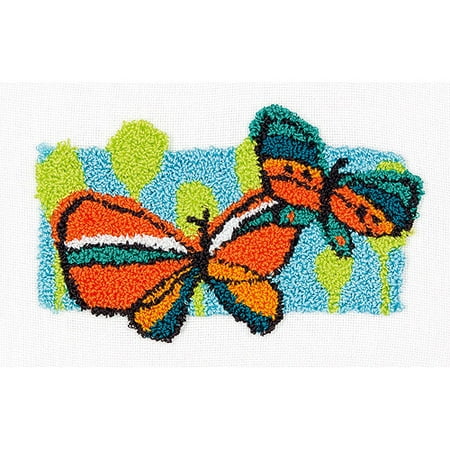Dimensions Spring Butterfly Punch Needle Kit, 7" x 5"