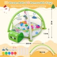 thumbnail image 5 of Babyeap Baby Play Gym Mat,Baby Play Activity Mat with 5 Detachable Toys and 30Ocean Ball,Newborn Infant Baby Essentials Gift,Green, 5 of 7