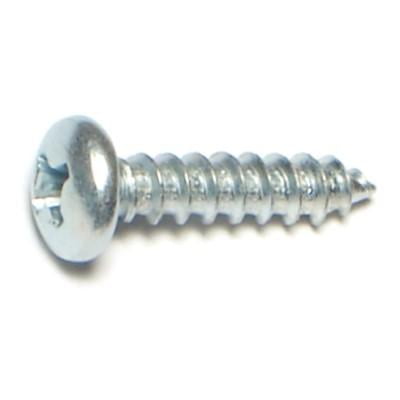 

#8 x 3/4 Zinc Plated Steel Phillips Pan Head Sheet Metal Screws