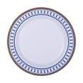 thumbnail image 2 of DISPOSABLE DINNER PLATES | 20 pc | Heavy Duty Plastic Dishes | Elegant Fine China Look | Renaissance – Royal Blue (10.25”), 2 of 2