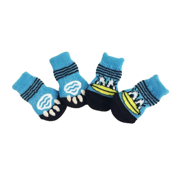 4 Cute Pet Cat Puppy Dog Calcetines Antideslizante Protector De Pata L Big Mouth Duck Sunnimix Calcetines protectores Puppy Paw