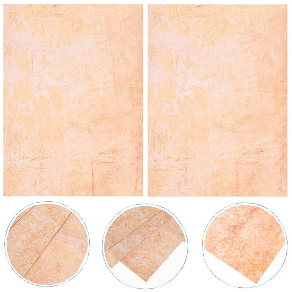 WASHWEPE Wedding Invitation Paper Letter Paper Brown 100Pcs