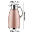 thumbnail image 3 of 2.3L Stainless Steel Thermal Carafe with Leak-Proof Lid | Built-In Filter & Heat-Resistant Handle | Keeps Beverages Hot/Cold | Multiple Colors Available, 3 of 3