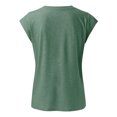 thumbnail image 6 of Timegard Womens Summer Tops Cap Sleeve V Neck Tunic Top Solid Color Casual Comfy Tee Shirts with Pocket, 6 of 6