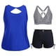thumbnail image 5 of Traje de Baño de Corte Alto para las Mujeres Traje de Baño de Cintura Alta para las Mujeres Moda Color Sólido con Cojín de Pecho sin Soporte de Acero Traje de Baño Dividido con Cordón Suelto, 5 of 6