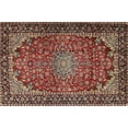thumbnail image 1 of Ahgly Company Machine Washable Indoor Rectangle Traditional Saffron Red Area Rugs, 5' x 8', 1 of 7