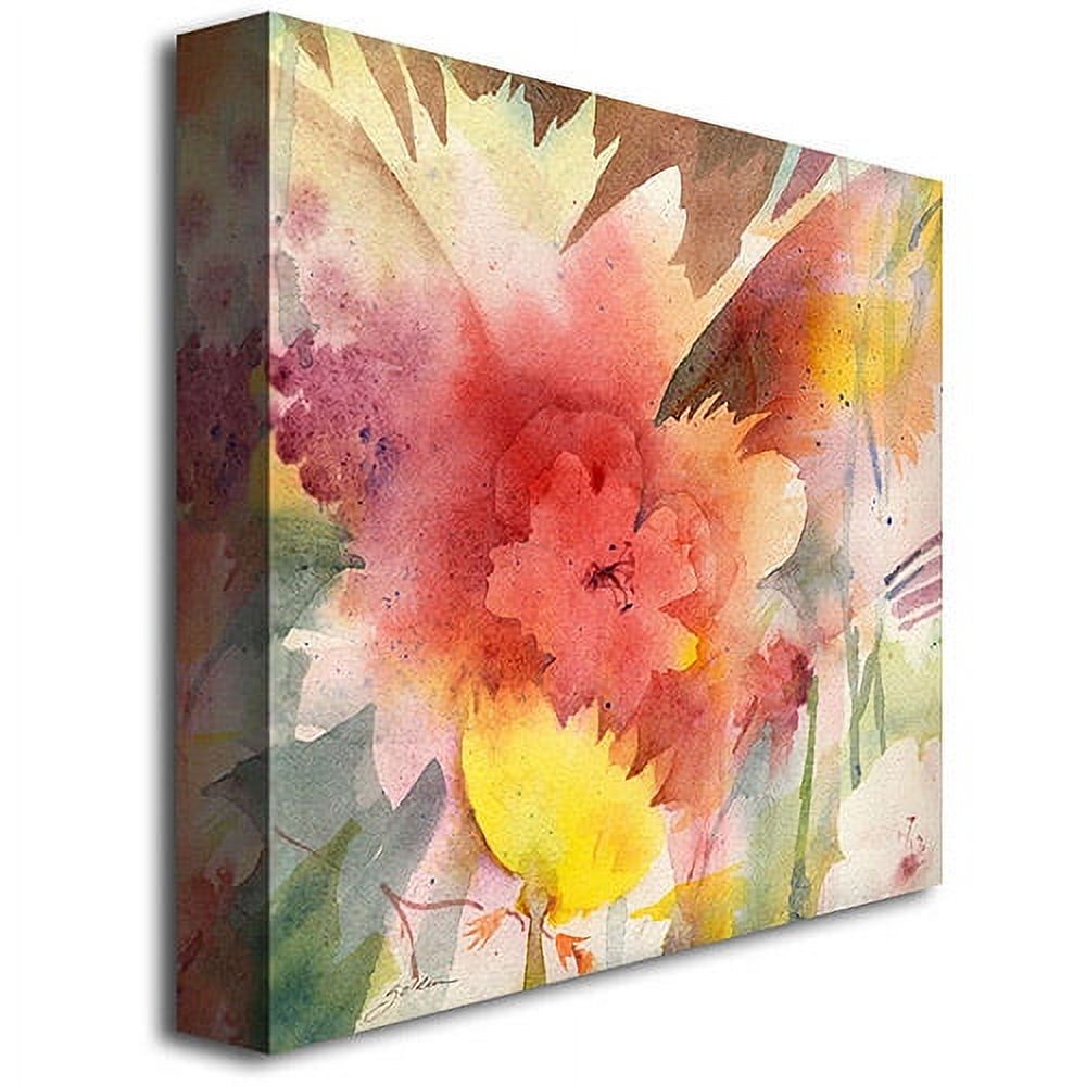Trademark Art "Hibiscus Shadows" Canvas Wall Art by Shelia Golden