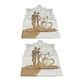 thumbnail image 2 of Novia - Tarjetas de boda Tarjetas de felicitación 3D para boda Compromiso Aniversario Nupcial Oro Yuyangstore Tarjetas de invitación de boda, 2 of 8