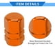 thumbnail image 4 of 8 Pcs Tapas de Válvula de Vástago de Neumático, 10x17MM Tapa de Válvula Universal para Automóvil, Bicicleta, Motocicleta, Naranja, 4 of 7