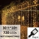 thumbnail image 2 of Luces de cortina Solhice LED de 9,7 m x 3 m 720, color blanco cálido, Navidad, 2 of 6
