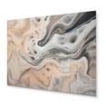 thumbnail image 2 of Designart "Abstract Marble Art with Copy Space I" Fractals Metal Art Print, 2 of 5