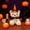 White, variant on Halloween Teddy Bear Plush Toy, Cute Pumpkin Costume Stuffed Animal, Soft Holiday Decorative Doll, Kids Gift Accent (White)