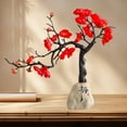 thumbnail image 5 of Chinese Wintersweet Resin Ornament for Home Decor - Desktop Decoration for Living Room, Study, Wine Cabinet, Bedroom in Red, Pink, White, 5 of 6