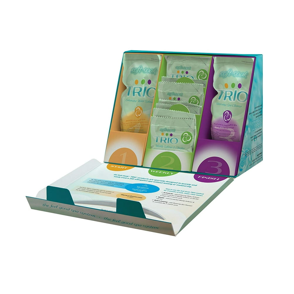 SpaGuard 43200 TRIO Spa and Hot Tub 3 Month Pre Measured Water