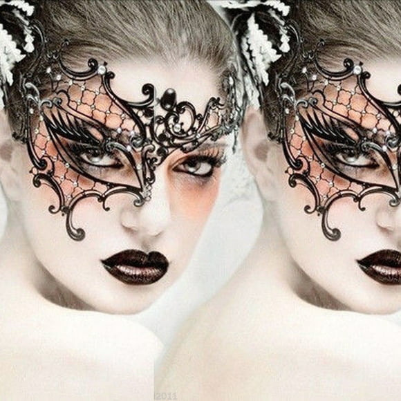 Fashion Women Feathered Venetian Masquerade Masks for a masked ball Lace Flower