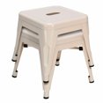 thumbnail image 2 of Gymax Set of 2 Stackable Stool  Style Kids Children Lightweight Stool Metal Creamy, 2 of 8