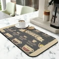 thumbnail image 2 of Stylish 19.5x12in Coffee Bar Mat Super Absorbent, Anti-Slip Silicone - A Must-Have Kitchen Coffee Drying Pad for Coffee Makers, Espresso Machines, 2 of 7