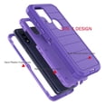 thumbnail image 2 of For Moto G Pure / Moto G Power 2022 Cases, Phone Case for Moto G Pure / G Power 2022 6.5", Tekcoo Shockproof Heavy Duty Armor Plastic & Rubber Rugged Bumper 3-in-1 Case Cover -Purple, 2 of 6