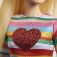 thumbnail image 3 of Barbie It Takes Two Malibu Doll with Blonde Hair, Rainbow Shirt, Denim Skirt & Shoes, 3 of 6