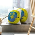 thumbnail image 6 of LALILO Throw Pillow Covers New Moon With Stars Cute Sun Visit Cushion Cover 18" x 18", 2 Pack, 6 of 6
