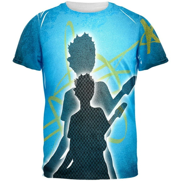 Next Guitar Rock Idol All Over Mens T Shirt Multi X-LG