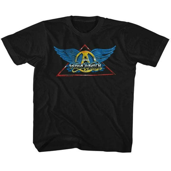 Aerosmith Black Youth T-Shirt M (10-12)