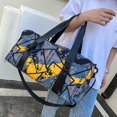 thumbnail image 5 of Bolsa de gimnasio deportiva con compartimento para zapatos y bolsillo húmedo, bolsa de lona impermeable para el fin de semana durante la noche, 5 of 5
