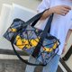 thumbnail image 5 of Bolsa de gimnasio deportiva con compartimento para zapatos y bolsillo húmedo, bolsa de lona impermeable para el fin de semana durante la noche, 5 of 5