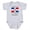 Heather Gray, variant on CafePress - Made In The Dominican Republic - Cute Infant Bodysuit Baby Romper - Size Newborn - 24 Months