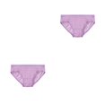 thumbnail image 1 of Minnieouse Calzoncillos de algodón Ropa interior elástica Mujer Cómodas bragas desechables Boyshort Suministros Posparto Embarazada Púrpura Púrpura 2piezas, 1 of 6