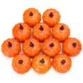 thumbnail image 4 of 12 Pcs Fall Harvest Orange / White Foam Pumpkin Artificial Pumpkins Mini Pumpkins Fall Decor Thanksgiving Table Centerpiece Halloween Decorations, 4 of 5
