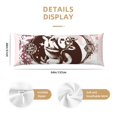 Bingfone Body Pillow Cover Long Pillow Case with Zipper Decorative