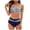 C-Multicolor208, variant on DHFJKG High Waisted Swimsuits For Women Boho 2 Piece Tummy Control Bathing Suit V Neck Cross-Back Adjustable Straps Soft Beachwear