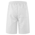 thumbnail image 4 of ibiyuan Mens Running Shorts Shorts Men Chinos Short Y2k Shorts Cotton High Waisted Elastic Sweatshorts Mens Drawstring Wide Leg Basketball Shorts Beach Vacation Shorts with Pockets, 4 of 6