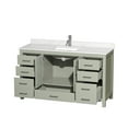 thumbnail image 6 of Wyndham Collection Wcs141460s-Qtz-Unsmxx Sheffield 60" Free Standing Single Basin Vanity, 6 of 7