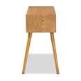 thumbnail image 4 of Baxton Studio Table Console en Bois Fini Brun à 2 Tiroirs, 4 of 9