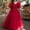 Red, variant on Wavsuf Flower Girls Dress Red Princess Dress Size 6-7 Years