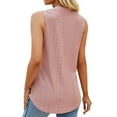 thumbnail image 5 of Boho Tank Tops for Women Hollow out V Neck Sleeve Blouse Shirt Tunic Tops to Wear with Leggings Summer Casual Tanks, 5 of 5