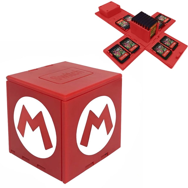 1 PCS Game Storage Box for Switch Game Cards Games Cube up to 16 Games NS Cassette Storage Box 16 Peripheral Accessories NS Card Box Folding