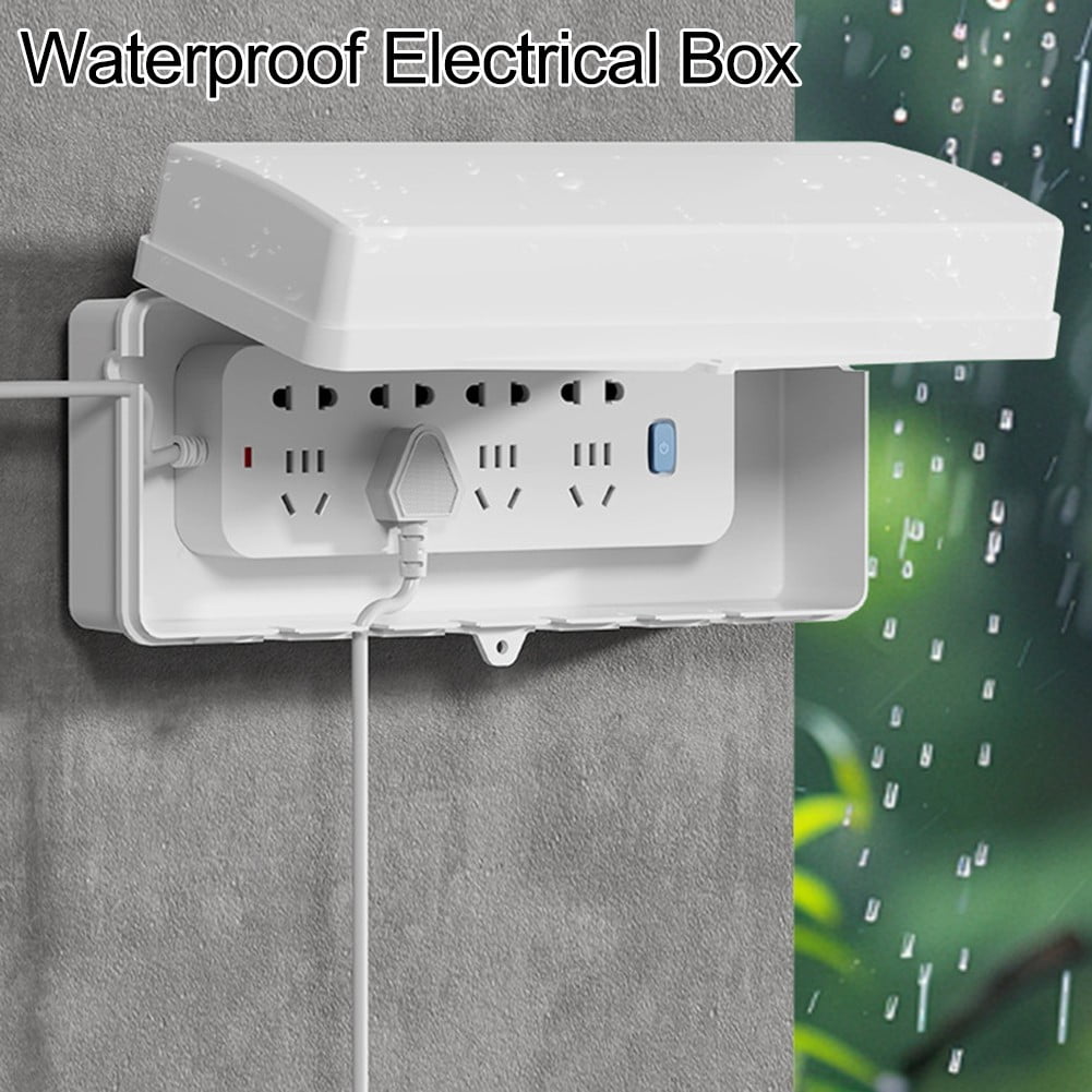 Outdoor Electrical Extension Cord Box Rainproof With 4/8 output holes lockable
