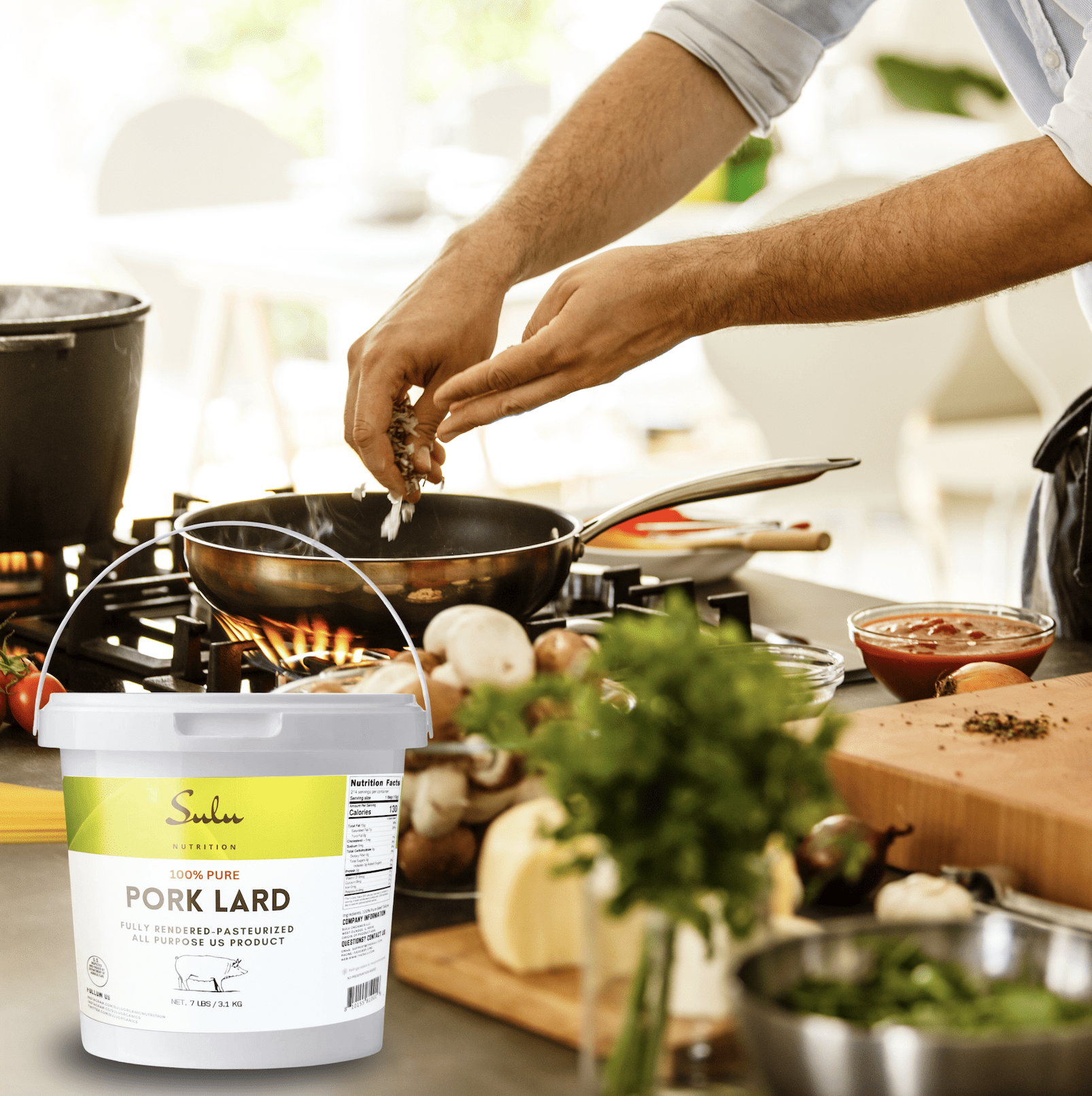 7 LBS Pork Lard-All Purpose-Keto-Paleo Friendly - Walmart.com