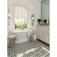thumbnail image 3 of Elysian 12 x 12 in. Polished Soft White, Smoky Gray Marble Mosaic Floral Wall and Floor Tile (4.83 sq ft/case) - 5 Pack, 3 of 3