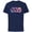 Navy, variant on Logo Fashion Style Retro ’90s Star Destroyer - Short Sleeve Cotton T-Shirt for Adults - Customized-White